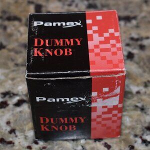 Pamex FTF940 Baron Knob with Round Rose Half Dummy Lockset Grade 3 Matte Black